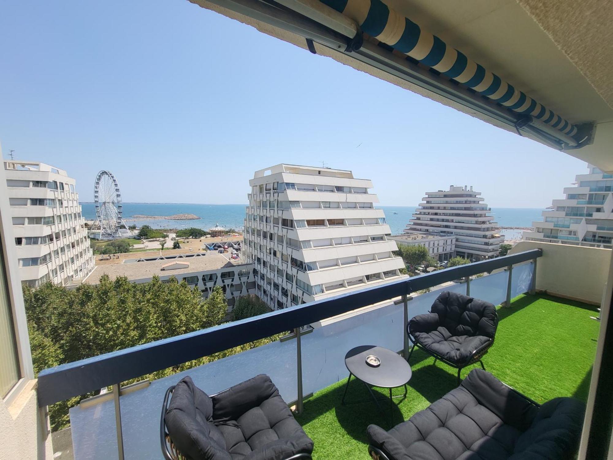 Appartement Lumineux Avec Vue Sur Mer A 50 M De La Plage Et Du Centre ラ・グランド・モット エクステリア 写真