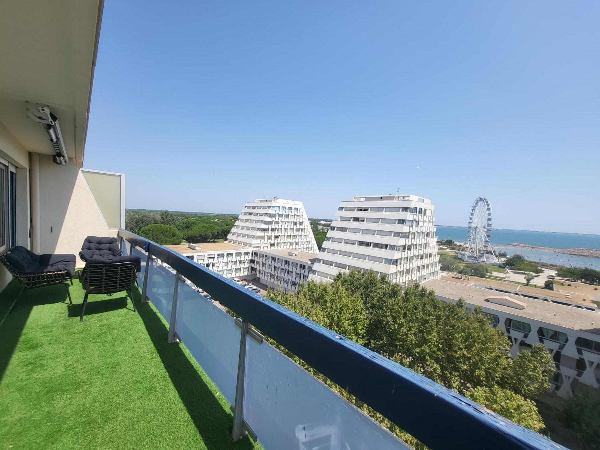 Appartement Lumineux Avec Vue Sur Mer A 50 M De La Plage Et Du Centre ラ・グランド・モット エクステリア 写真